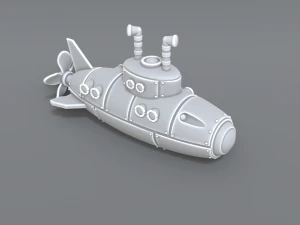 submarine 3D Print Model