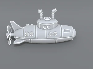 submarine 3D Print Model