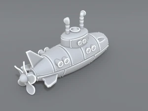 submarine 3D Print Model