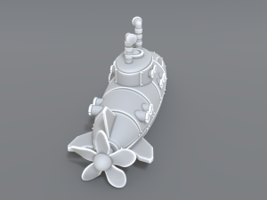 submarine 3D Print Model