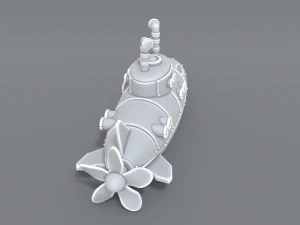 submarine 3D Print Model