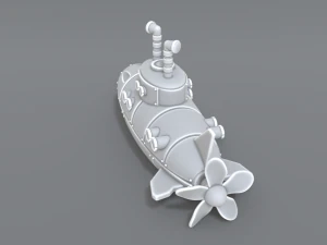 submarine 3D Print Model
