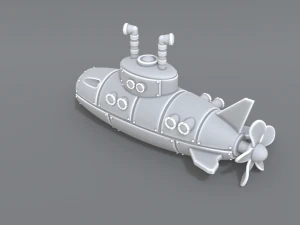 submarine 3D Print Model