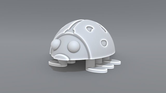 ladybug 3D-printmodel .c4d .max .obj .3ds .fbx .stl .blend 