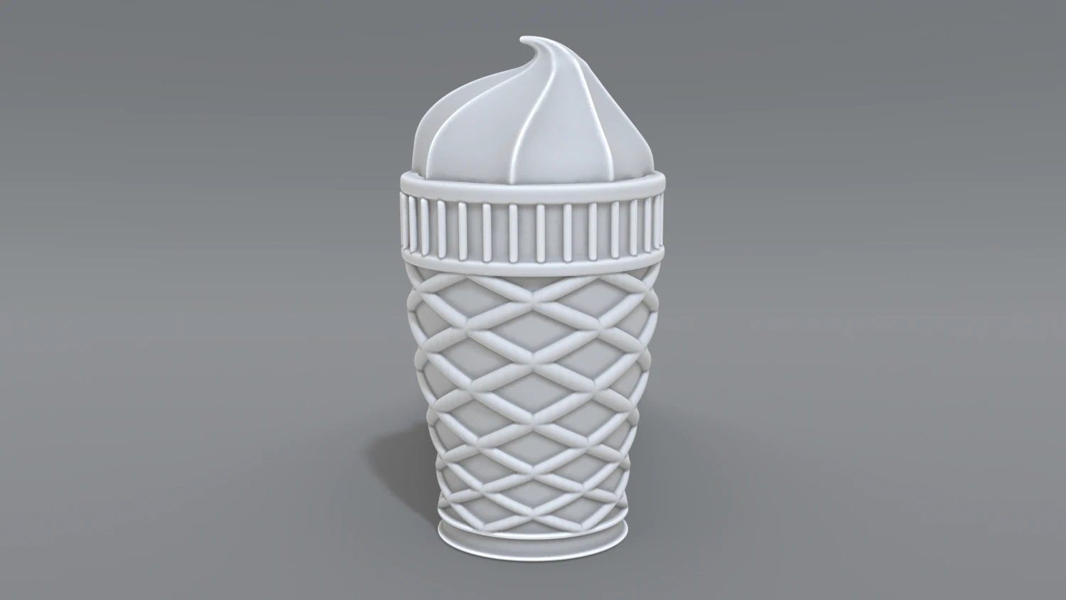 ice cream 3D Print Model .c4d .max .obj .3ds .fbx .stl .blend 