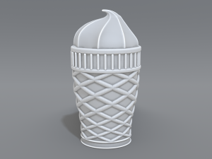 ice cream 3Dプリントモデル