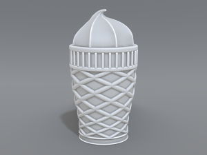 ice cream 3Dプリントモデル