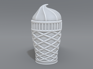 ice cream 3Dプリントモデル