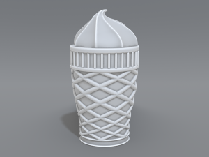 ice cream 3Dプリントモデル