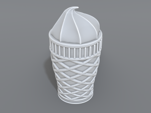ice cream 3Dプリントモデル