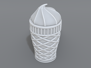 ice cream 3Dプリントモデル