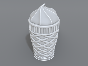 ice cream 3Dプリントモデル