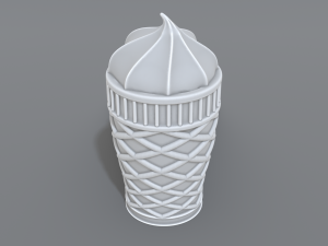 ice cream 3Dプリントモデル