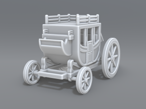 stage coach 3D-printmodel