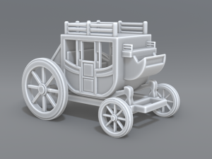 stage coach 3D Print Model