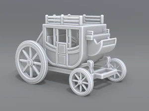 stage coach 3D Print Model