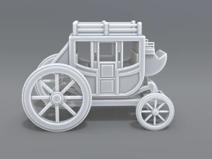 stage coach 3D Print Model