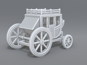 stage coach 3D Print Model