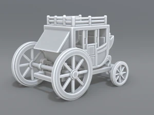 stage coach 3D Print Model