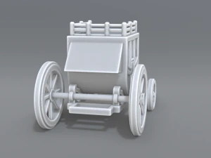 stage coach 3D Print Model