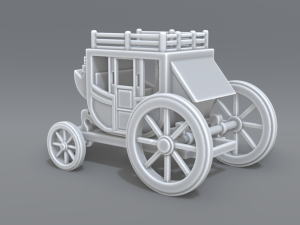 stage coach 3D Print Model