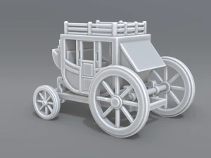 stage coach 3D Print Model