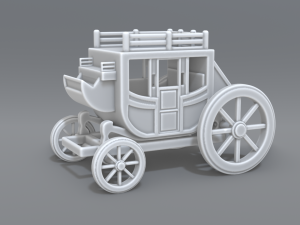 stage coach 3D Print Model