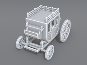 stage coach 3D Print Model