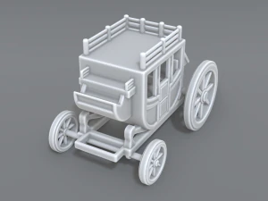 stage coach 3D Print Model