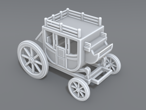 stage coach 3D Print Model