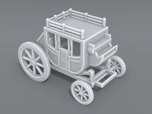stage coach 3D Print Model