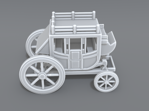 stage coach 3D Print Model