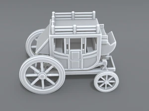 stage coach 3D Print Model