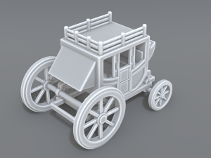 stage coach 3D Print Model