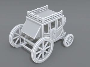 stage coach 3D Print Model