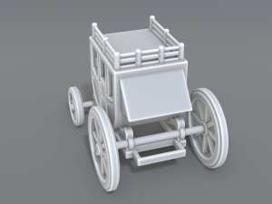 stage coach 3D Print Model