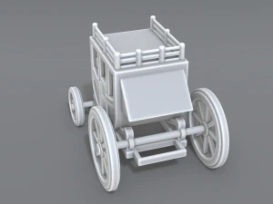 stage coach 3D Print Model