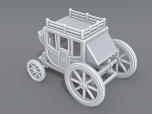 stage coach 3D Print Model