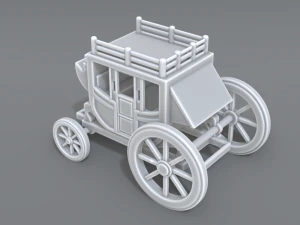 stage coach 3D Print Model