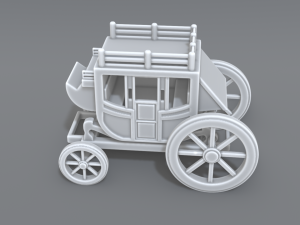 stage coach 3D Print Model