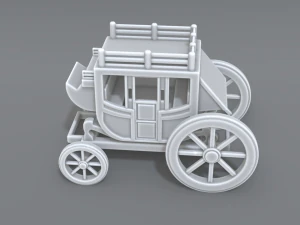 stage coach 3D Print Model