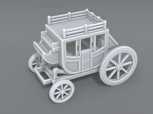 stage coach 3D Print Model