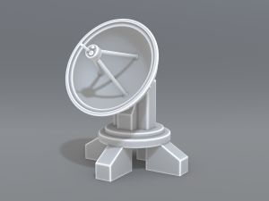 antenna dish 3D-printmodel