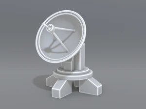 antena parab&oacute;lica Modelo de impresión 3D