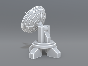 antenna dish 3D 프린트 모델