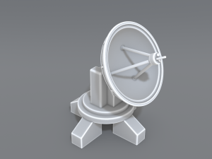 antenna dish 3D 프린트 모델