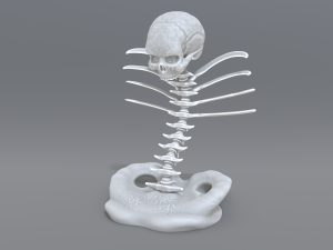 skull abstraction 3D Print Model