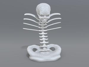 skull abstraction 3D प्रिंट मॉडल