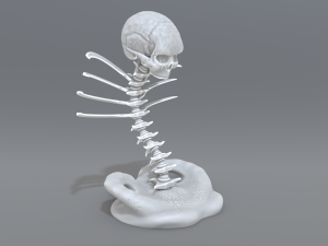 skull abstraction 3D प्रिंट मॉडल