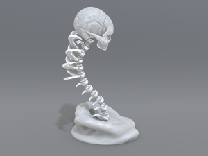 skull abstraction 3D प्रिंट मॉडल